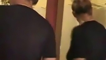 Old And Young Mature Couple Shares A Steamy Bath