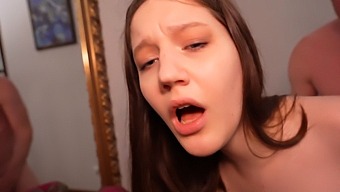 Stepfather'S Wild Encounter With Stepdaughter In All Her Holes