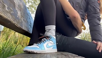 A Young And Attractive Blonde Allows Me To Pleasure Her In A Public Park - An Exhilarating Experience Captured In High Definition