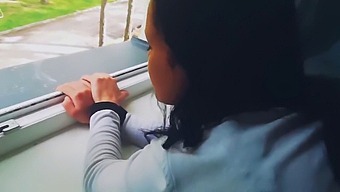 Facial Close-Up While Getting Fucked Hard By The Window
