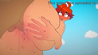 A Man Sleeping In The Trash Is Transformed Into A Woman And Engages In Sexual Activity With A Homeless Man In A Hentai-Style Cartoon