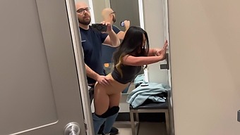 Beautiful Asian Girl Gets A Quick And Exciting Public Romp In The Target Dressing Room.