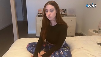 Hot College Redhead Has Intense Sex With Stepson Before Class.